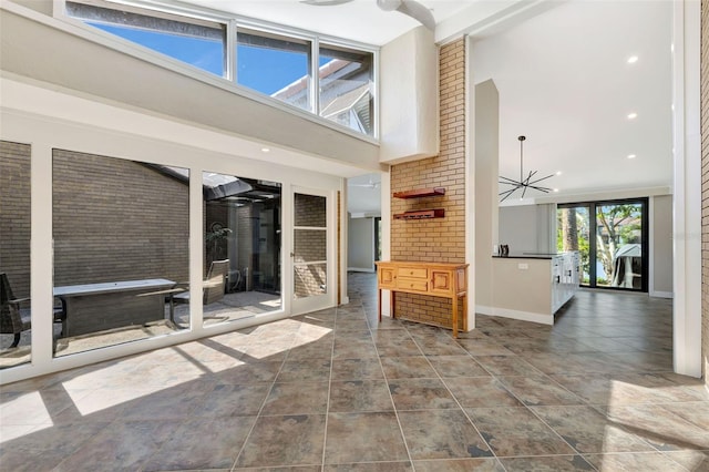 view of patio / terrace featuring area for grilling and ceiling fan