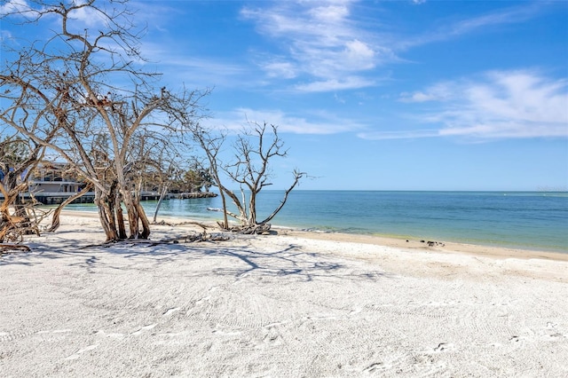 water view with a beach view