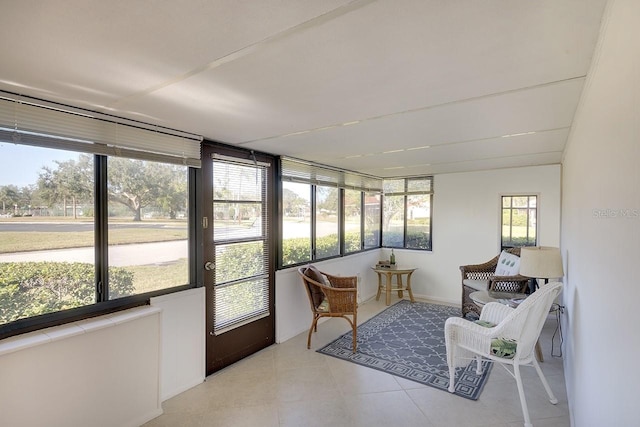 view of sunroom