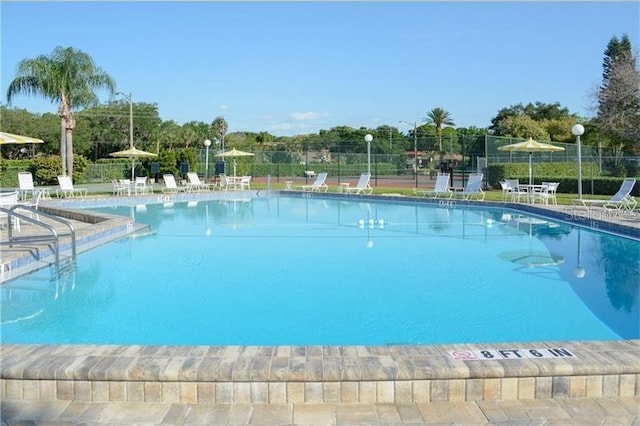 view of pool