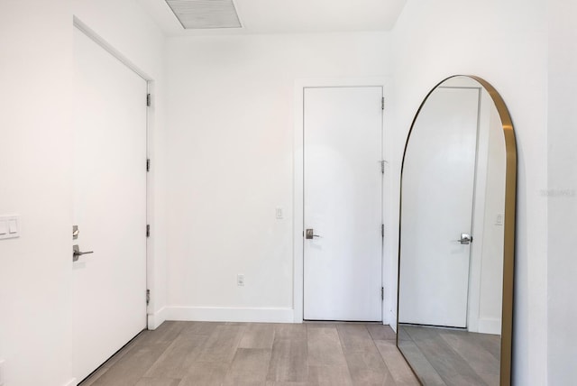 unfurnished bedroom featuring light hardwood / wood-style floors