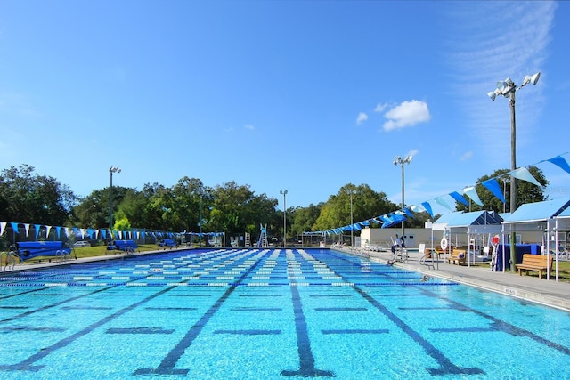 view of pool