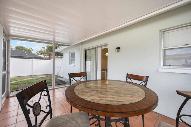 view of sunroom / solarium