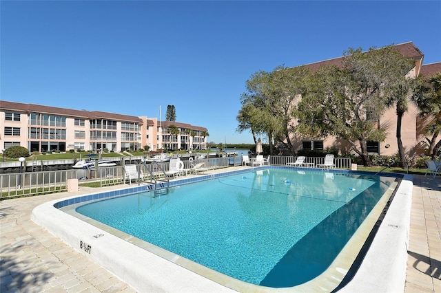 pool with fence