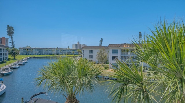 view of water feature