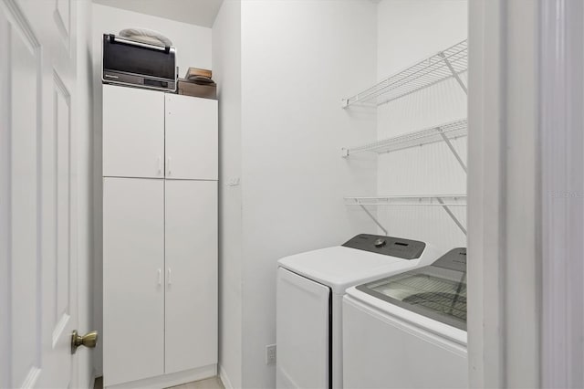 laundry area featuring washer and dryer