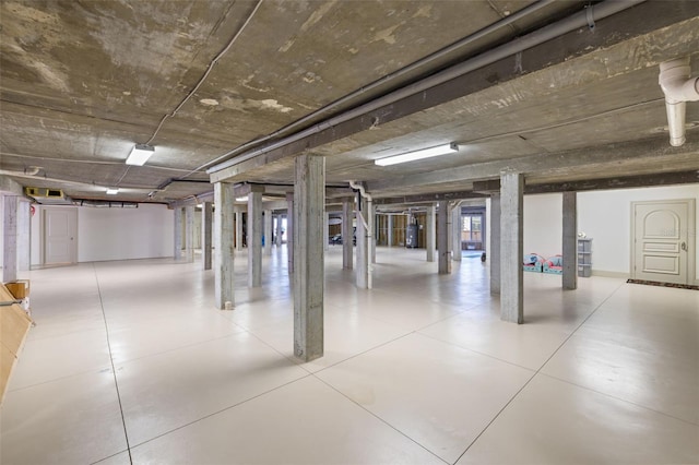 parking garage featuring gas water heater