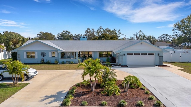 ranch-style house with a garage