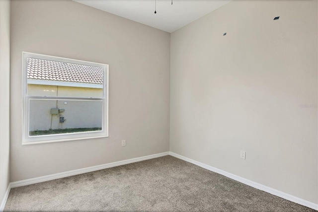 empty room with carpet floors