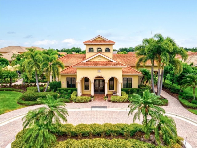 view of front of property featuring french doors