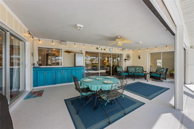 view of patio with an outdoor living space