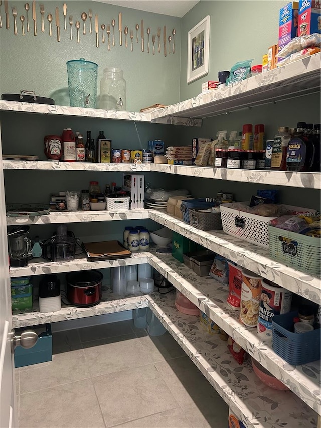 view of pantry