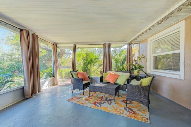 view of sunroom / solarium