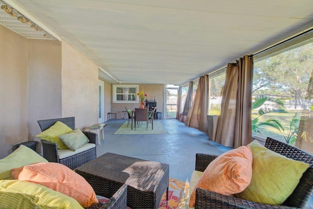 view of sunroom / solarium