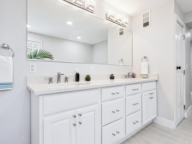 bathroom featuring vanity