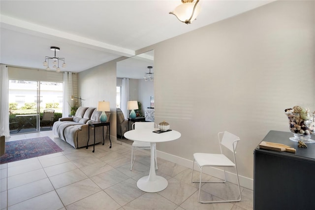 2211 Sunset Dr Unit E3, Bradenton, FL 34207 - living room with light tile patterned floors