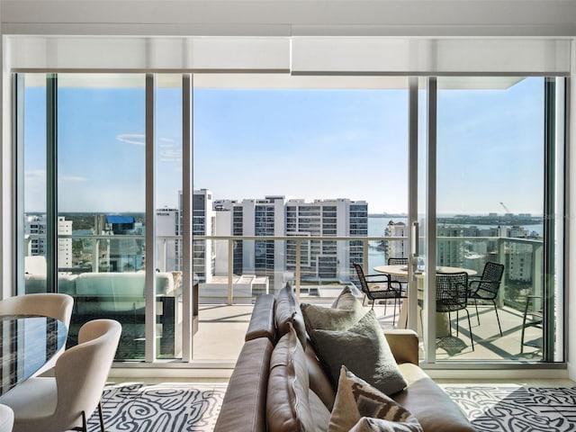 view of sunroom / solarium