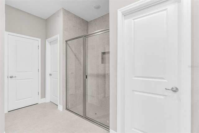 bathroom with walk in shower