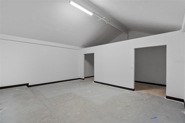 bonus room with lofted ceiling