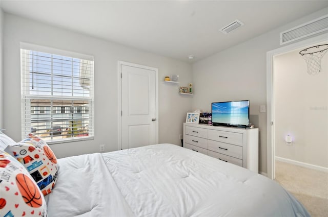 bedroom featuring carpet floors