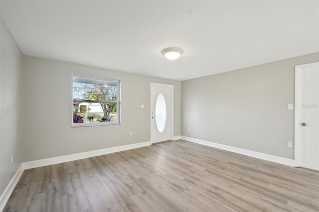 foyer featuring light hardwood / wood-style floors