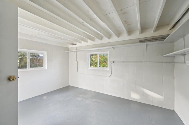 interior space featuring a healthy amount of sunlight and concrete flooring