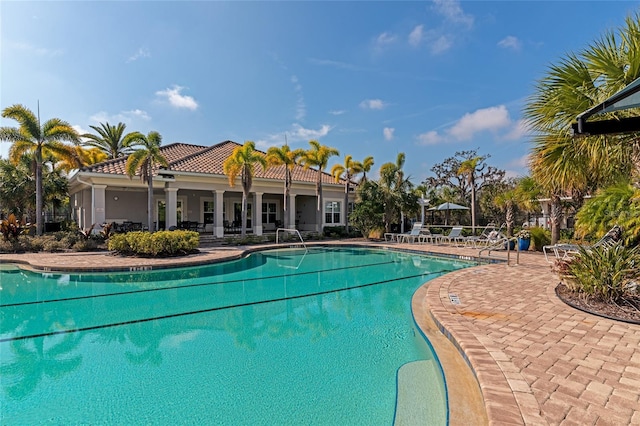 view of pool