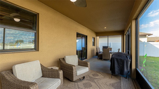 view of sunroom / solarium