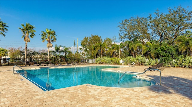 view of pool with a patio