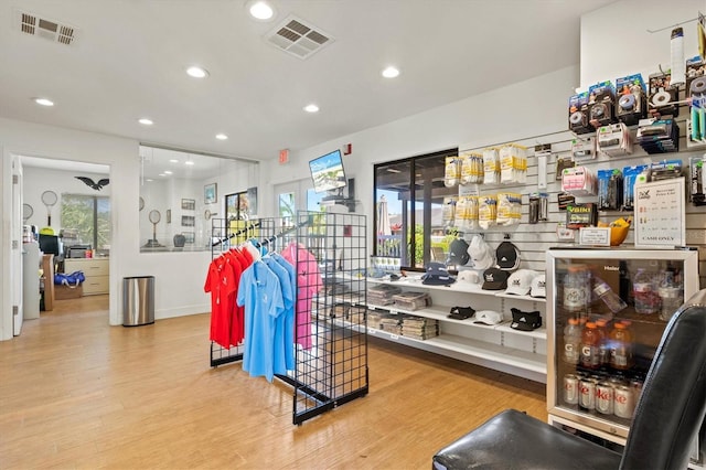 interior space featuring light hardwood / wood-style flooring