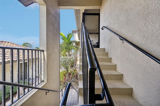 view of staircase