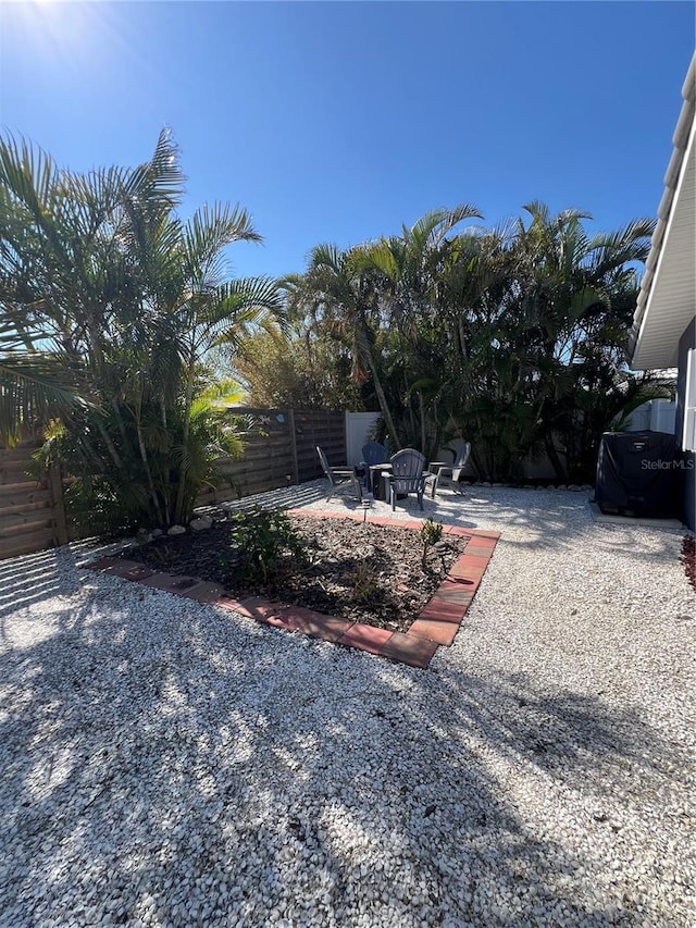 view of yard featuring a patio area