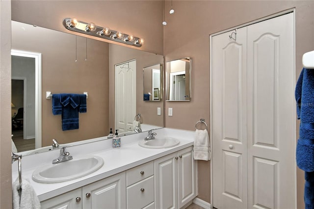 bathroom featuring vanity