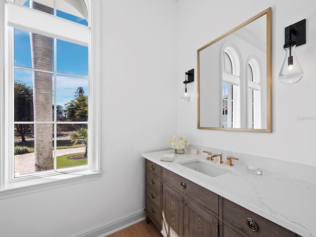 bathroom featuring vanity