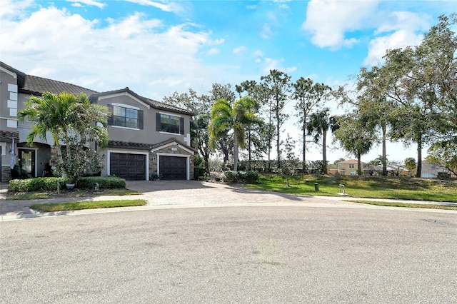 view of front of house featuring a garage