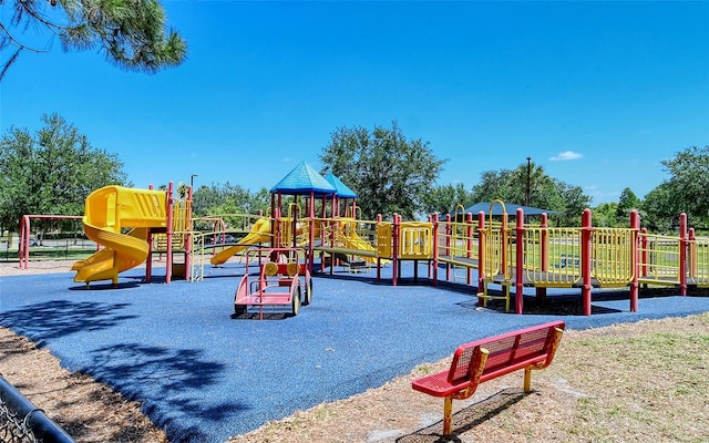 view of jungle gym