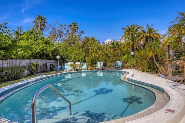 view of pool