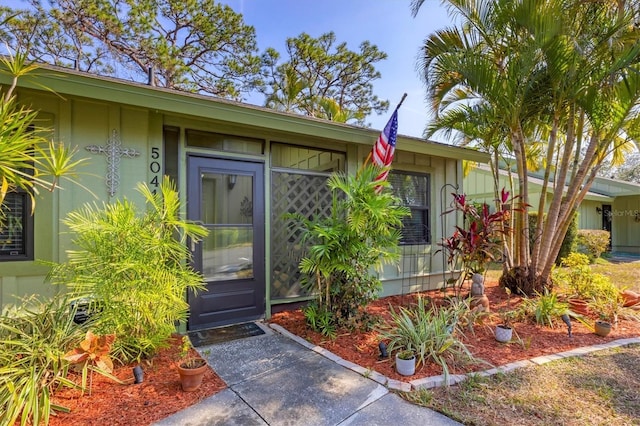 view of entrance to property