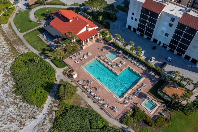 birds eye view of property