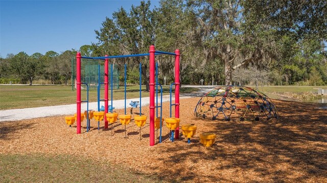 view of community jungle gym