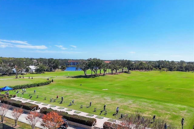 view of home's community featuring a water view