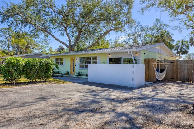 view of ranch-style home