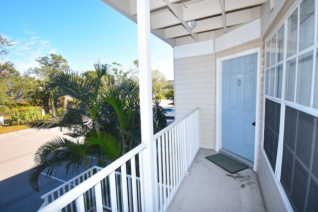 view of balcony