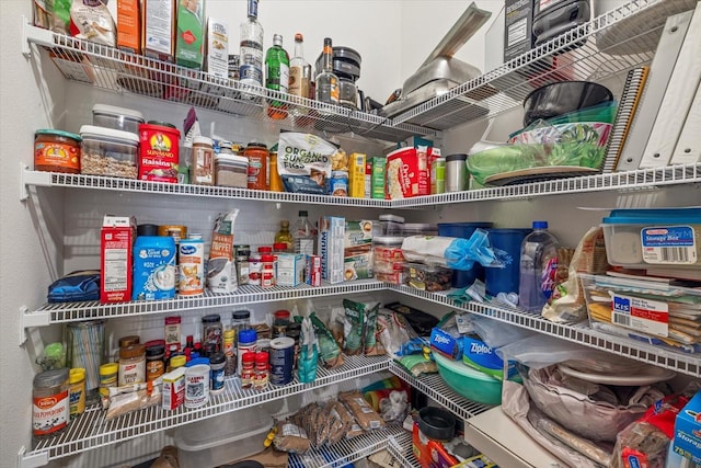 view of pantry