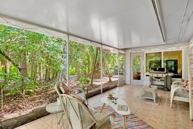 view of sunroom / solarium