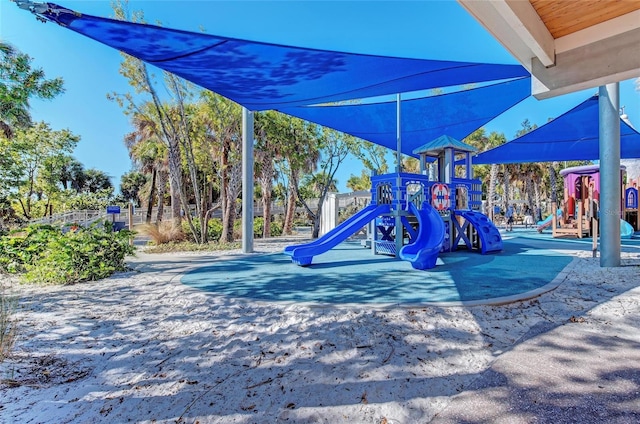 view of jungle gym