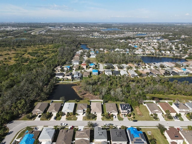5718 Broad River Run, Ellenton, FL 34222 - aerial overview of property's location with nearby suburban area and a large body of water