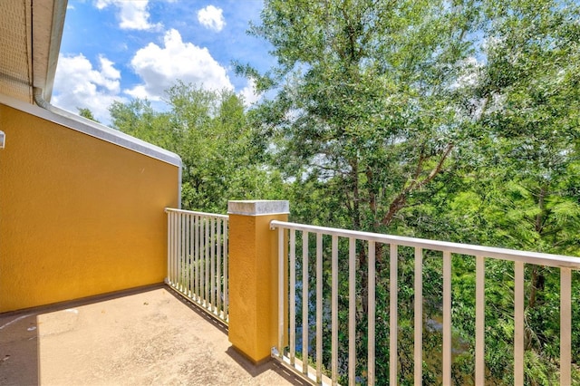 view of balcony