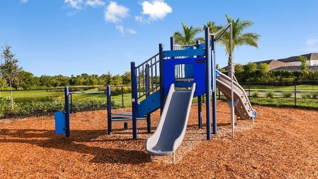 view of jungle gym