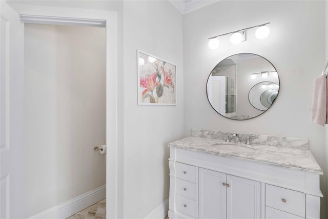 bathroom featuring vanity